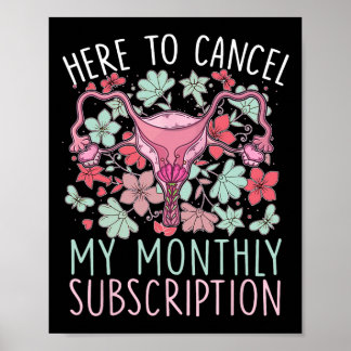 Om mijn maandelijks abonnement op hysterectomie te poster