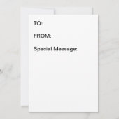 Om mijn waardering te Shows Bedankkaart (Achterkant)