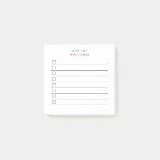 OM Minimale, geavanceerde controledozen TE DOEN ME Post-it® Notes (Voorkant)