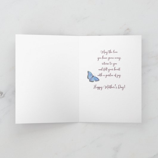 Om Moederdag Liefde met Sinaasappel en Roze te bui Kaart (Binnen)