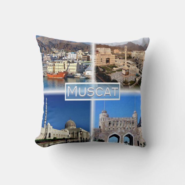 OM Muscat - Harbour - Central Business District - Kussen (Voorkant)