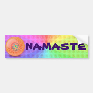 OM NAMASTE-bumpersticker Bumpersticker