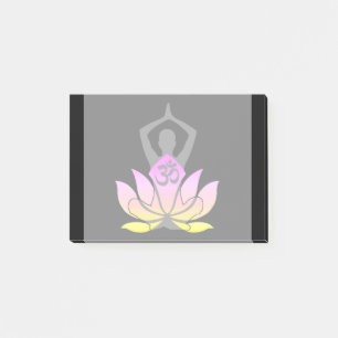OM Namaste Spirituele Lotus Flower Yoga Pose Post-it® Notes