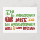 Om neurowetenschap te doen briefkaart (Voorkant)