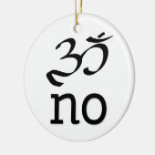 Om no keramisch ornament (Links)