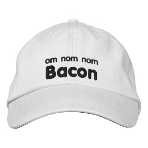 OM NOM NOM BACON Love Geborduurde Pet