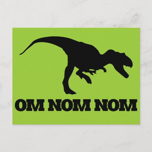 Om Nom Nom Briefkaart (Voorkant)