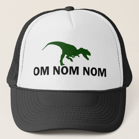 Om Nom Nom Dinosaur Rawr trucker Pet (Voorkant)