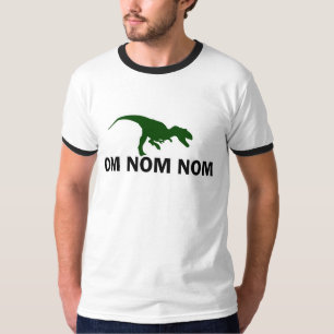 Om Nom Nom Funny Mannen Shirt