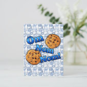 Om Nom Nom, Meme Love Cookies Briefkaart (Staand voorkant)