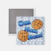 Om Nom Nom, Meme Love Cookies Magneet (Voorkant / Achterkant)