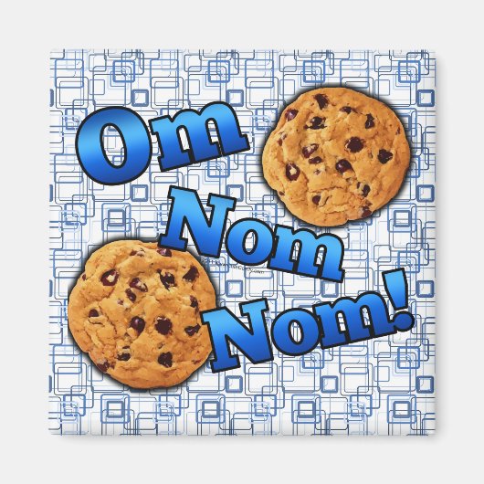 Om Nom Nom, Meme Love Cookies Magneet (Voorkant)