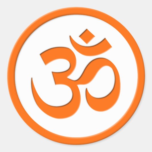 Om of Aum Sticker (Voorkant)