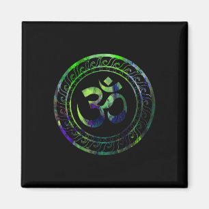 Om Ohm Aum Boeddhisme Symbool Yoga Sanskriet _1  Magneet