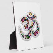 Om Ohm Aum Namaste Yoga Symbol Fotoplaat (Zijkant)