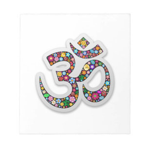 Om Ohm Aum Namaste Yoga Symbol Notitieblok