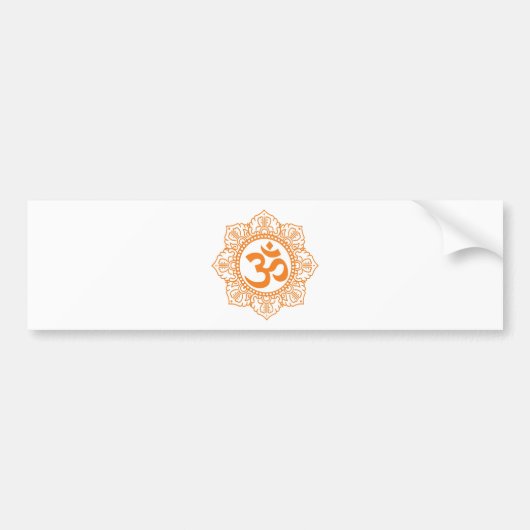 Om - Ohm - Aum Symbol Bumpersticker (Voorkant)