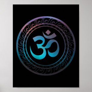 Om Ohm Aum Symbool Spiritueel Yoga Cadeau _2 Poster
