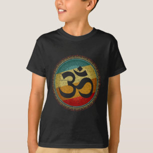 Om Ohm Symbool Retro Vintage 80s Stijl Meditatie Y T-shirt