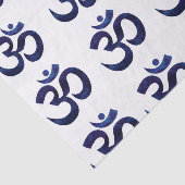 Om Ohm Symbool Teken Yoga Meditatie Zen Patroon Tissuepapier (Detail)