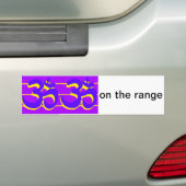 Om, om op de waaier van de bumpersticker (Op auto)