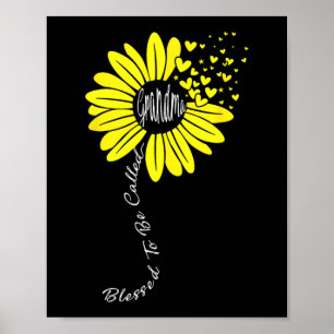 Om oma genoemd te worden Moederdag Zonnebloem Fami Poster
