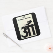OM Omfalon Murado Vierkante Sticker (Envelop)