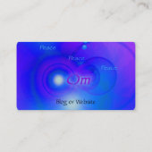 Om ~ Peace Visitekaartje (Achterkant)