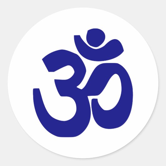 Om Ronde Sticker (Voorkant)