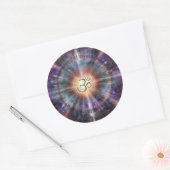 Om Ronde Sticker (Envelop)