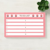 Om Rozen op roze en wit aan te bieden Post-it® Notes (Kantoor)