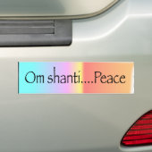 Om Shanti Bumpersticker (Op auto)