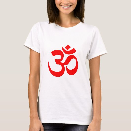 Om Shanti Om Aum Namah Shivay Omkara Pranav Symbol T-shirt (Voorkant)