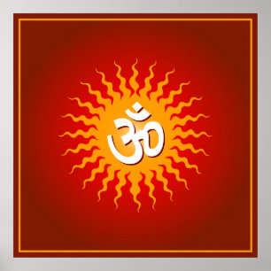 Om Sign Poster