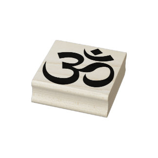 OM Spiritueel symbool Rubberstempel