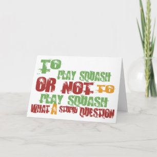 Om Squash af te spelen Kaart