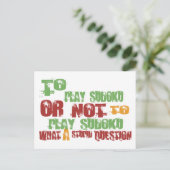 Om Sudoku te spelen Briefkaart (Staand voorkant)