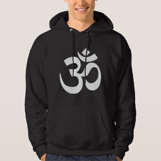 Om sweat - shirt à capuche, Sweatshirt avec Om Sym (Devant)