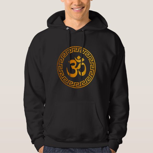 Om sweat - shirt à capuche, Sweatshirt avec Om Sym (Devant)