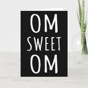 Om Sweet Om Zen Yoga Meditatie Spirituele Krijger Kaart
