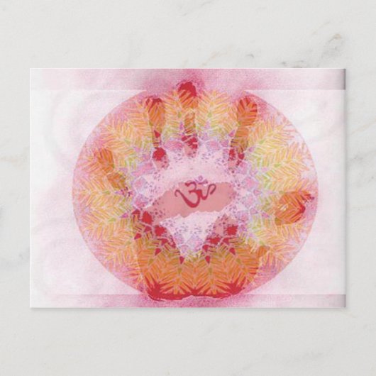 Om Symbol Briefkaart (Voorkant)