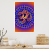 Om Symbol Colorfield Portal Mandala Poster (Keuken)