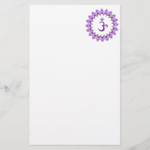 Om Symbol / Crown Chakra Briefpapier