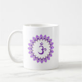 Om Symbol / Crown Chakra Koffiemok (Links)
