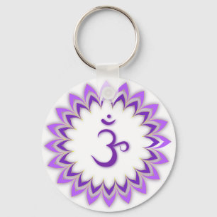 Om Symbol / Crown Chakra Sleutelhanger