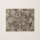 Om Symbol Lotus flower  goud Legpuzzel (Horizontaal)