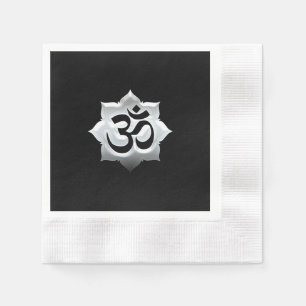 OM Symbol Lotus Spirituality Yoga Crest Servet