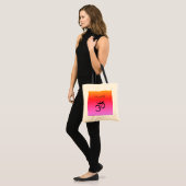 Om Symbol Monogram Rainbow-kleuren Tote Bag (Voorkant (model))