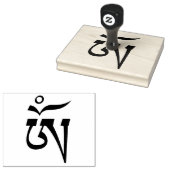 Om Symbol Tibetan Script Spirituele Symbols Rubberstempel (Gestempeld)