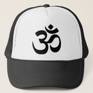 Om Symbol Trucker Hat Trucker Pet